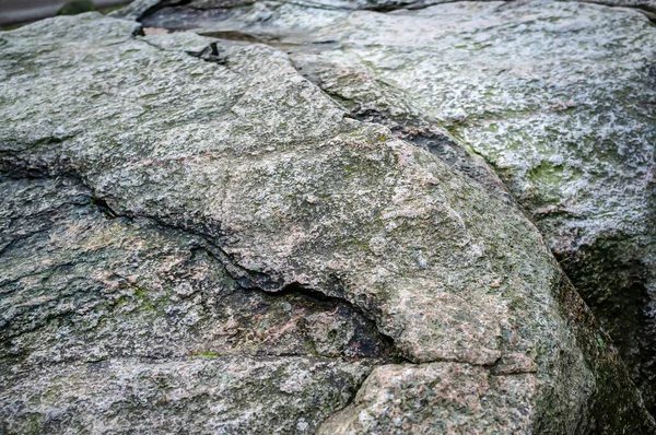 Textur Och Detaljer Stor Sten Det Fria Närbild — Stockfoto