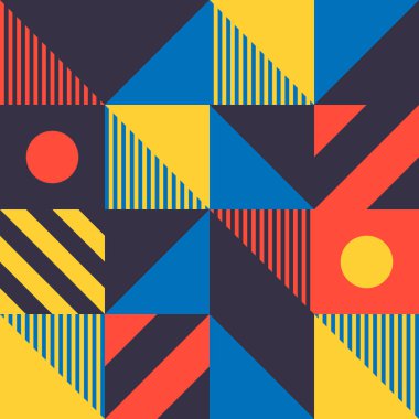 Minimalist arka plan basit şekli ile seamless modeli