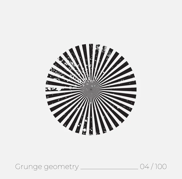 グランジ レトロなスタイルでシンプルな形状 — ストックベクタ