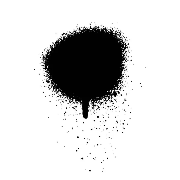 Графіті гранжевий розпилювач елемент дизайну в чорно-білому — стоковий вектор