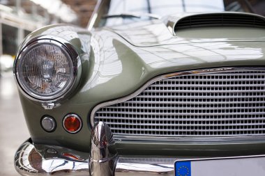 Lüks vintage araç farlar Close-up