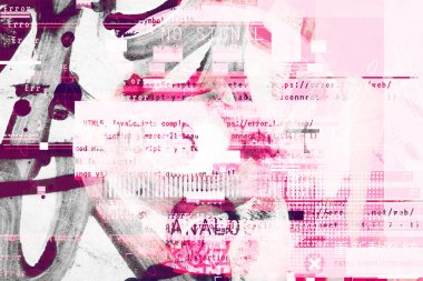 Aksaklık etkisi, evrensel desen ile gradyan arka planı