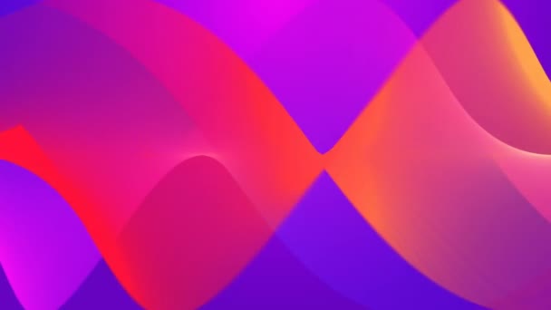 Bunte Welle Gradient 4k Hintergrund — Stockvideo