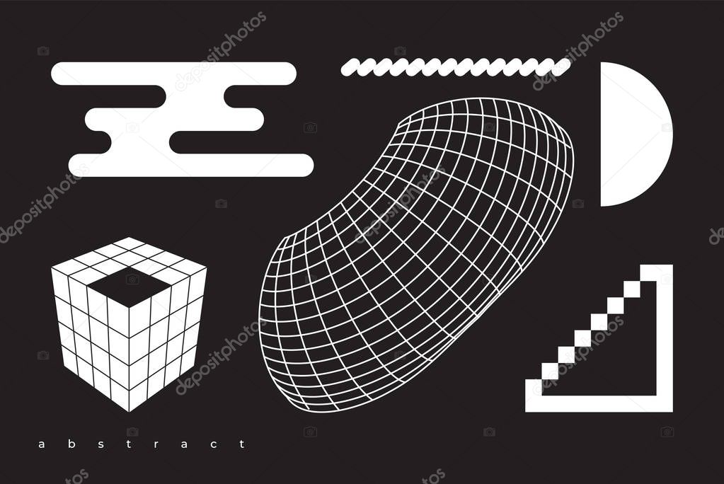 Vector Geometric Shapes Collection For Business Design Concepts Animation Web Interfaces