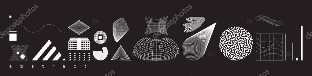Vector Geometric Shapes Collection For Business Design Concepts Animation Web Interfaces