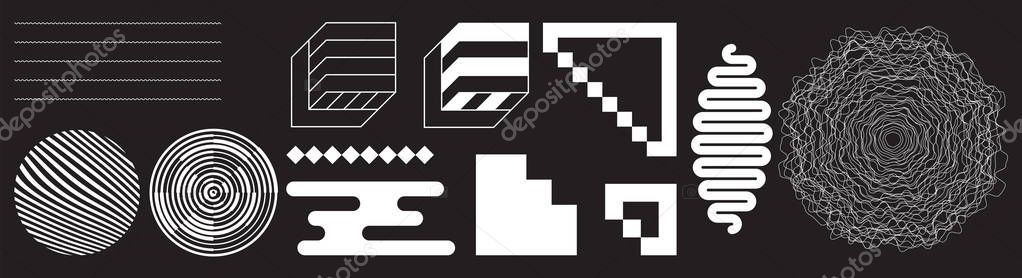 Vector Geometric Shapes Collection For Business Design Concepts Animation Web Interfaces