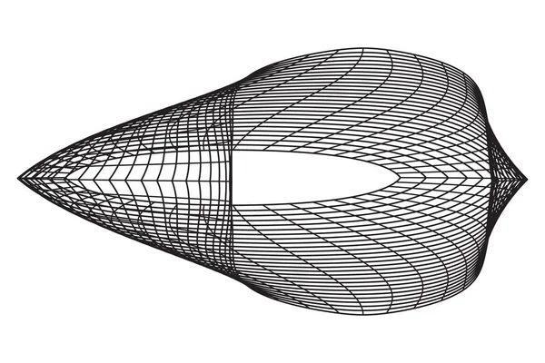 Vector Abstract Shape Elemento geométrico para projeto — Vetor de Stock