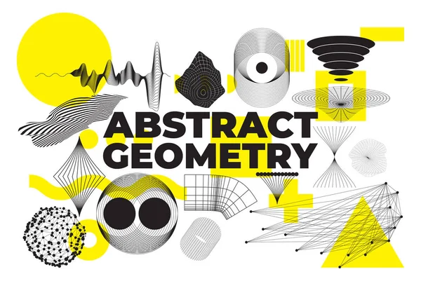 Modern geometriai alakzatok beállítása — Stock Vector