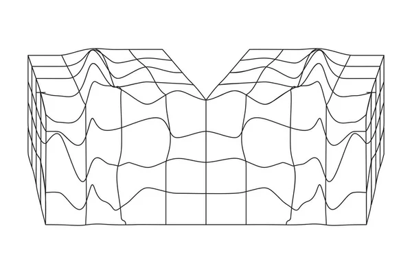 Vector Forma abstracta Elemento geométrico para el diseño — Vector de stock