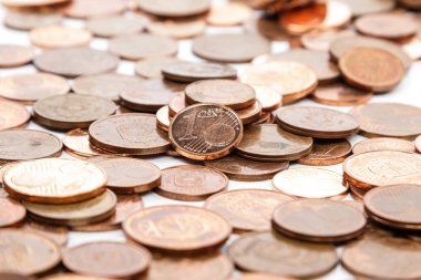 Euro cent sikke görünümünü kapat