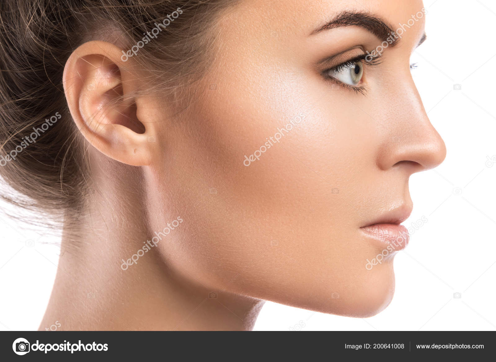 Female Face Profile White Background Stock Photo Image By C Ay Photo