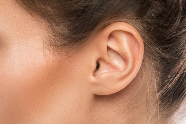 Close View Female Ear — Stock Photo, Image