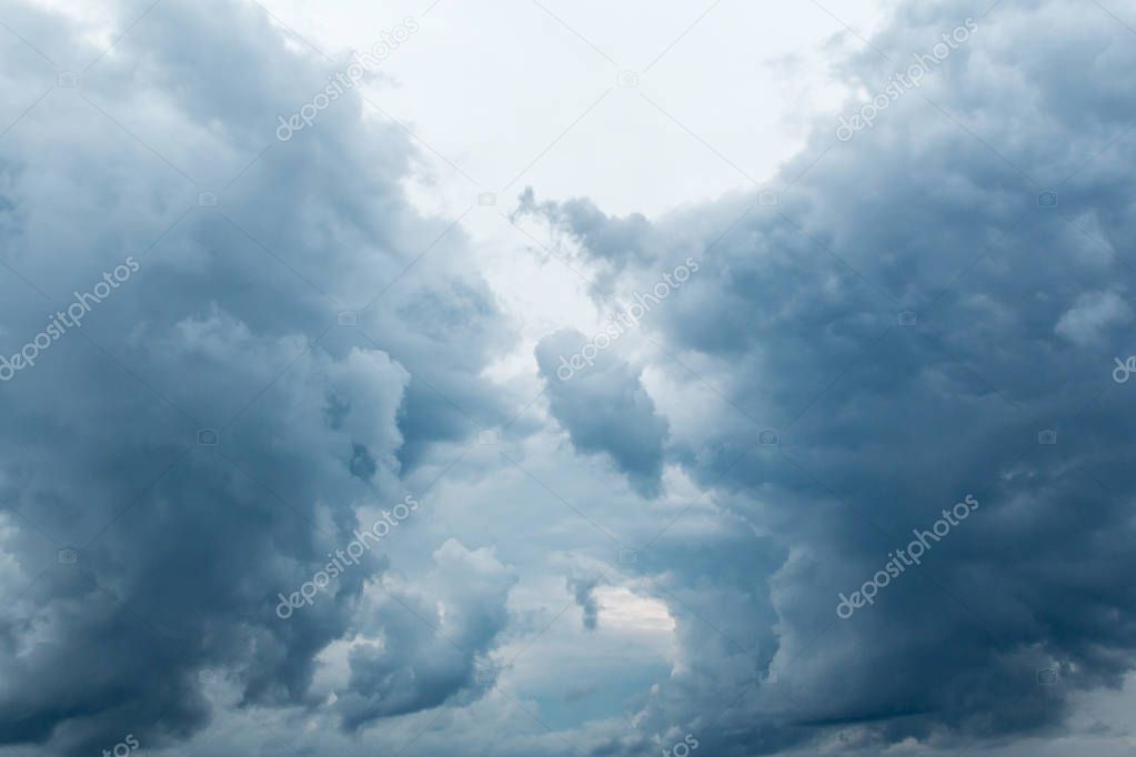 Beautiful view of dramatic clouds in sky