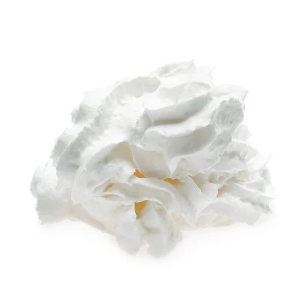Whipped Cream Isolated White Background — Stock Photo, Image