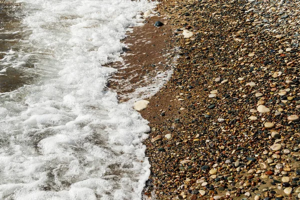 Liscio Ciottoli Rotondi Sulla Spiaggia — Foto Stock