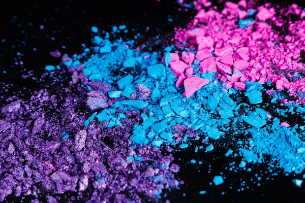 Close View Crushed Eye Shadows — Stock Photo, Image