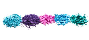 ezilmiş göz gölgeler beyaz zemin üzerine