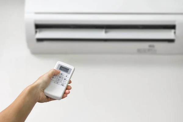 Remote control of the air conditioner — Stock Photo, Image