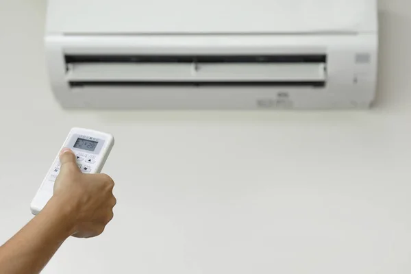 Remote control of the air conditioner — Stock Photo, Image