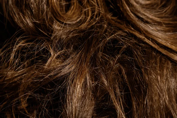 Zbliżenie kobiecych zdrowych włosów — Zdjęcie stockowe