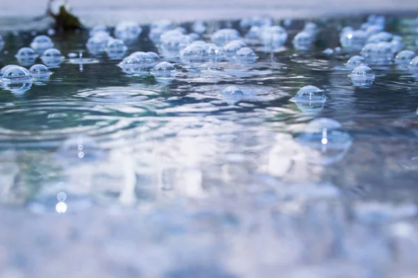 Gotas Agua Lluvia Con Fondo Difuso Abstracto Vendimia — Foto de Stock