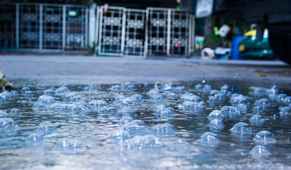 Rain Water Drops Abstract Blur Background Vintage — Stock Photo, Image