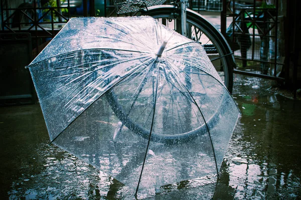 Umbrella Drop Rain Vintage — Stock Photo, Image