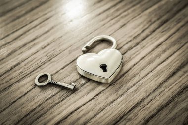 Sevgililer günü Vintage kalbinde