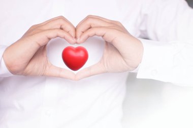 Sevgililer günü Vintage kalbinde