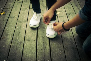 Ayakkabı sevgilisi romantik aşık kravat