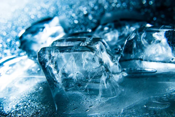 Ice Cube Melted Ice Cubes Drops — Stock Photo, Image