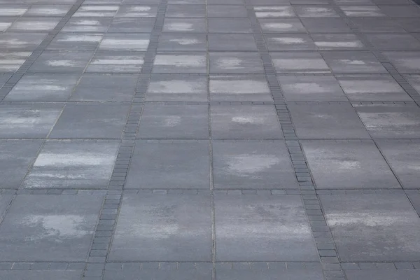 Losa de pavimentación gris, fondo. Zona peatonal en el parque a la luz del día. Paseo. . —  Fotos de Stock