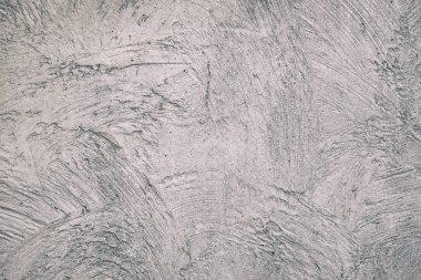 Gri doku arka planı. Sıvalı duvar. Çimento duvar metin için kopyalama alanı var. Grungy alçı duvar dokusu.