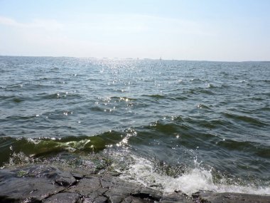 Finlandiya'da güzel deniz manzara