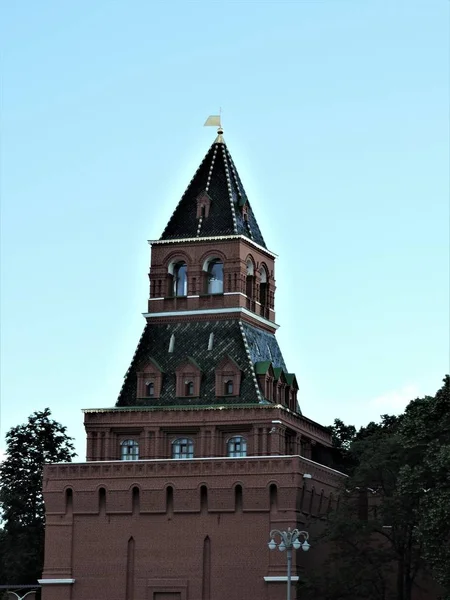 Vista Torre Del Kremlin Verano Moscú Rusia —  Fotos de Stock