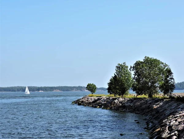 Uitzicht Oostzee Kust Van Eiland Sveaborg Finland — Stockfoto