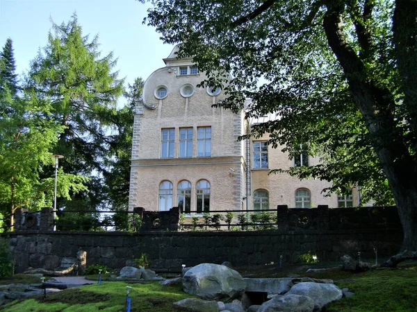 Edifício Histórico Antigo Jardim Botânico Helsinque — Fotografia de Stock