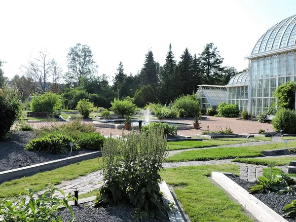 Veduta Dell Orto Botanico Helsinki — Foto Stock