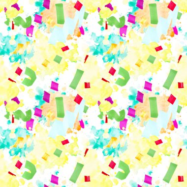 Festival Dikişsiz desen lekeleri ve konfeti.