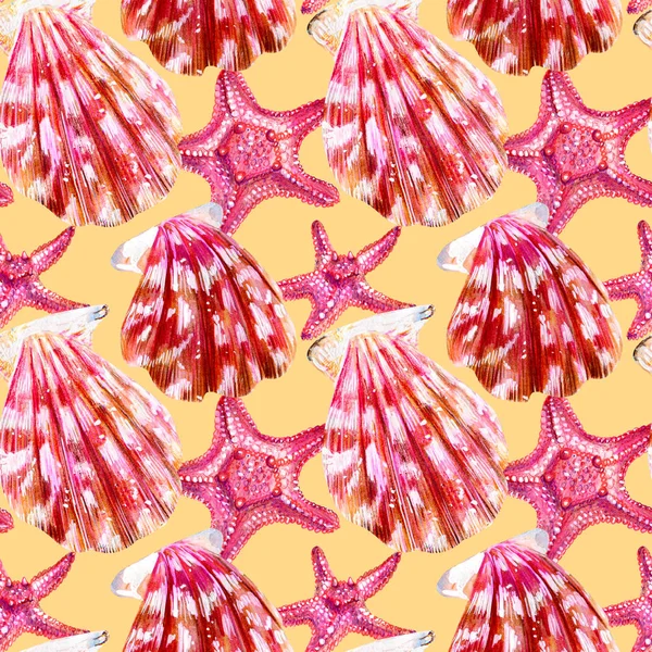 Tarak kabukları Dikişsiz deseni.