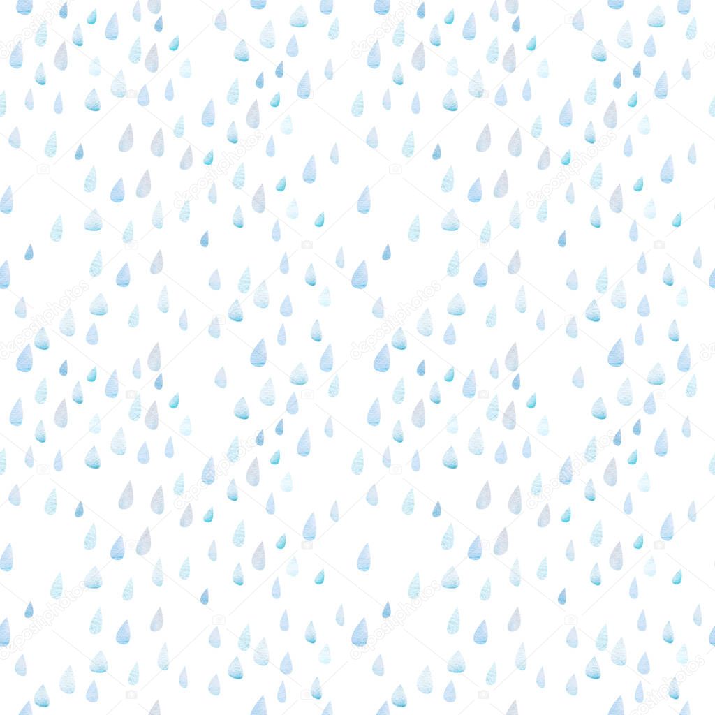 Seamless pattern with large raindrops.