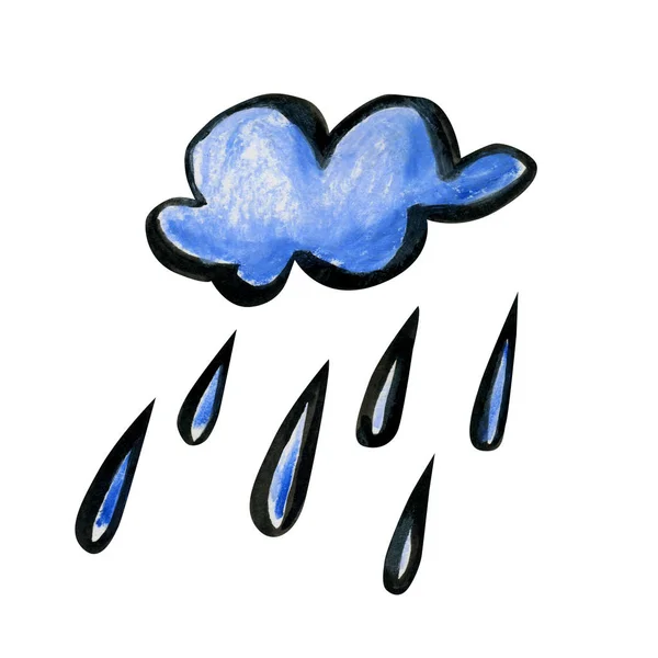 Heldere cartoon Rain Cloud. — Stockfoto