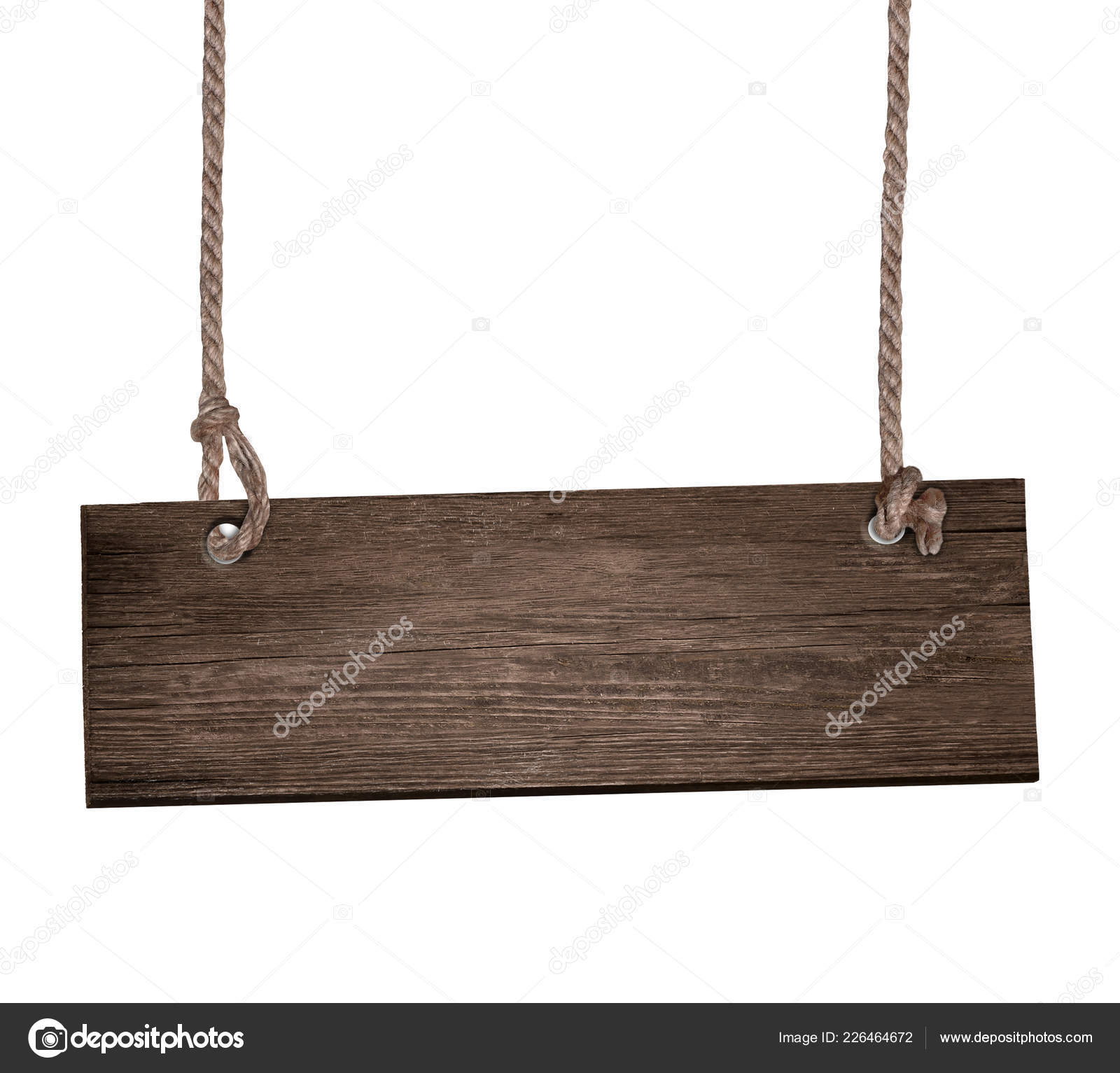 Wooden sign shield wood rope tie old — Stock Photo © sunnychicka #226464672