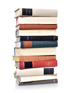 eski klasik bir okul kule okuma kitap yığını
