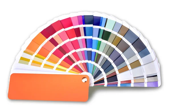 Ral color fan cmyk color book pattern — Stock Photo, Image