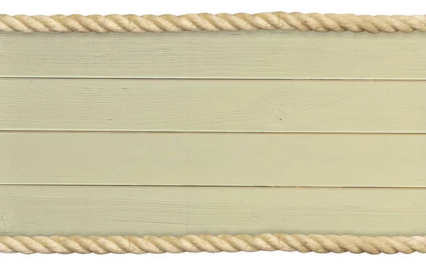 Escudo corda marítimo sinal de madeira escudo madeira retro — Fotografia de Stock
