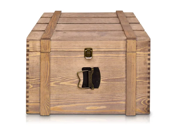 Box dřevo Dřevěná bedna vína pole skutečné ovocné víno — Stock fotografie