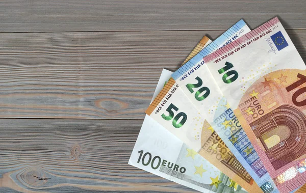 Money euro euros bill banknotes save expenses earnings — Stock Photo, Image
