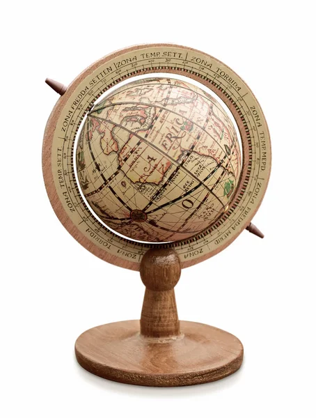 Globe antique boat maritime nautical vacation travel retro Stock Image