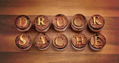 Yazdırma antika eski kıymetli vintage mektupları damga